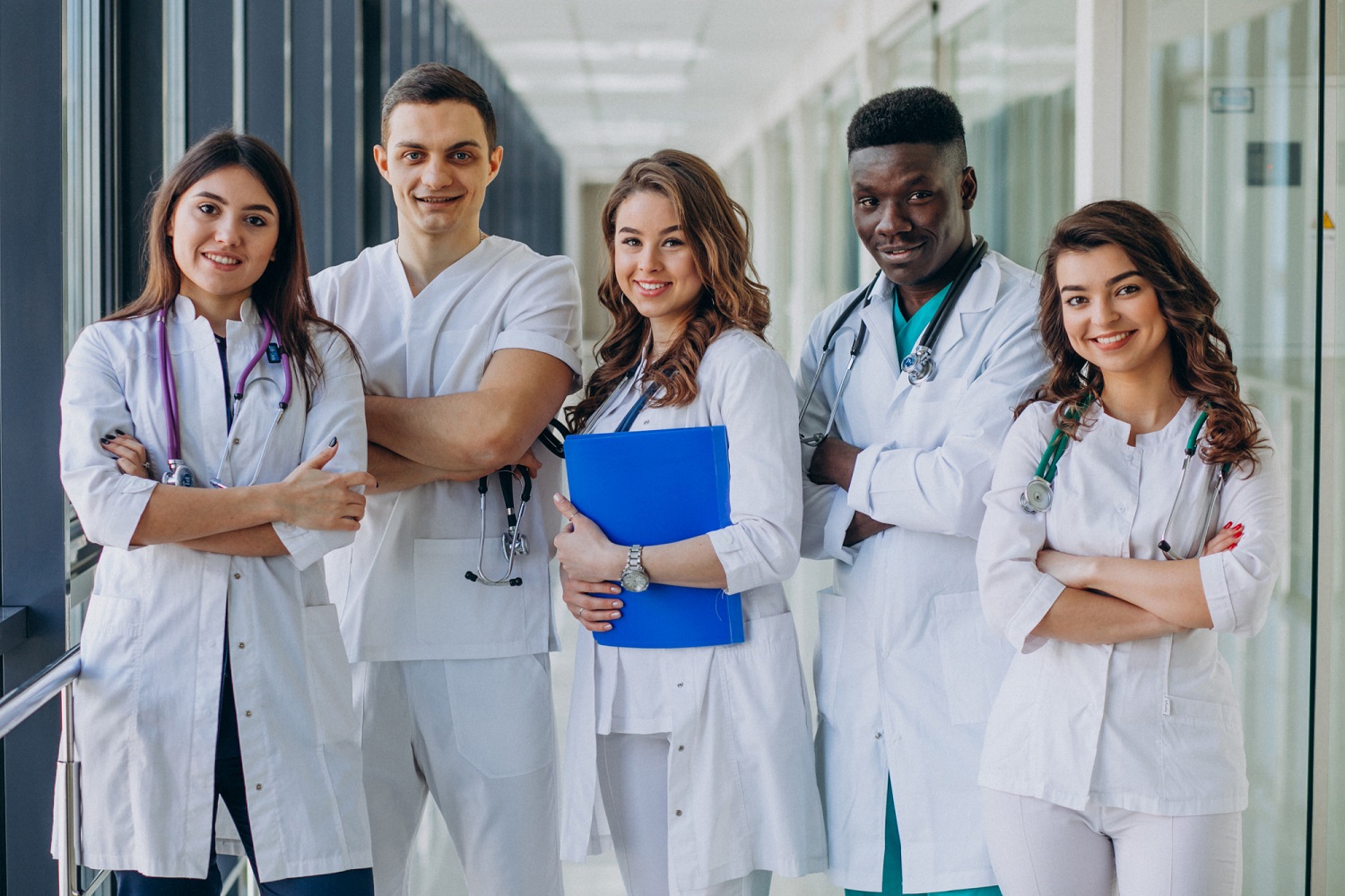 medical-team-assisted-by-the-healthcare-front-desk Medical team assisted by the healthcare front desk